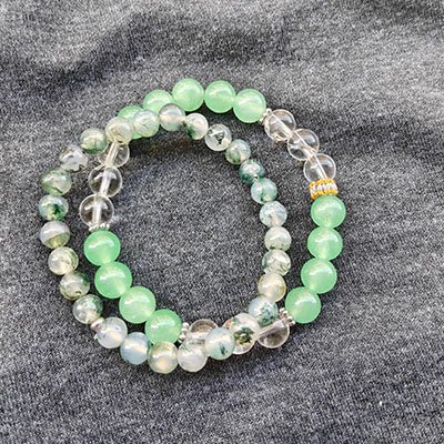 natural moss agate bracelet
