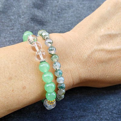 atural green aventurine bracelet