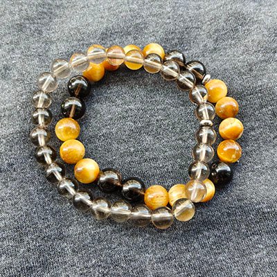 natural smoky quartz bracelet