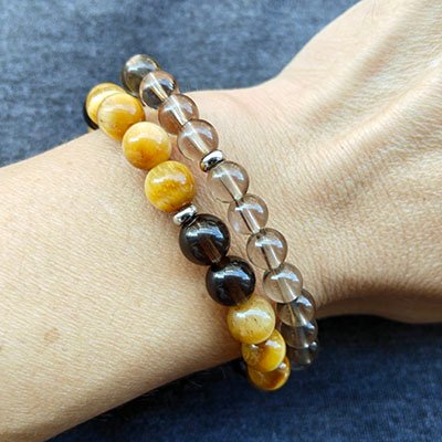 tiger eye smoky quartz jewelry